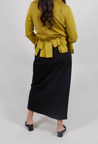 Jersey Pencil Skirt in Nero