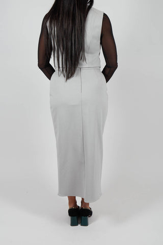 Jersey Pencil Skirt in Perla