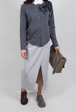 Jersey Pencil Skirt in Perla