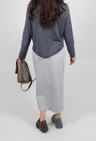 Jersey Pencil Skirt in Perla
