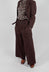 Jersey Wide Leg Trousers with Belt in Java