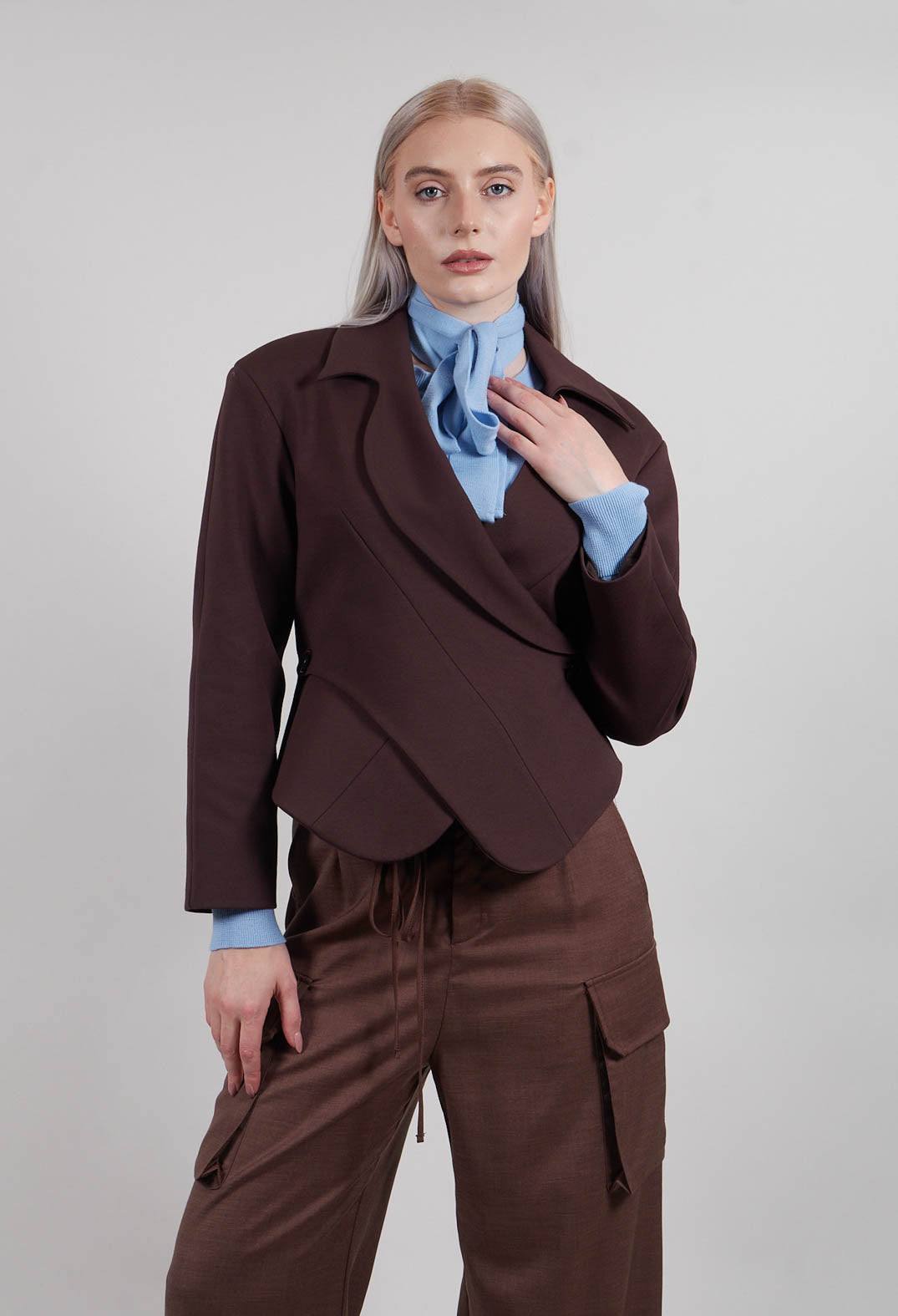 Jacket with Wrap Over Front in Java