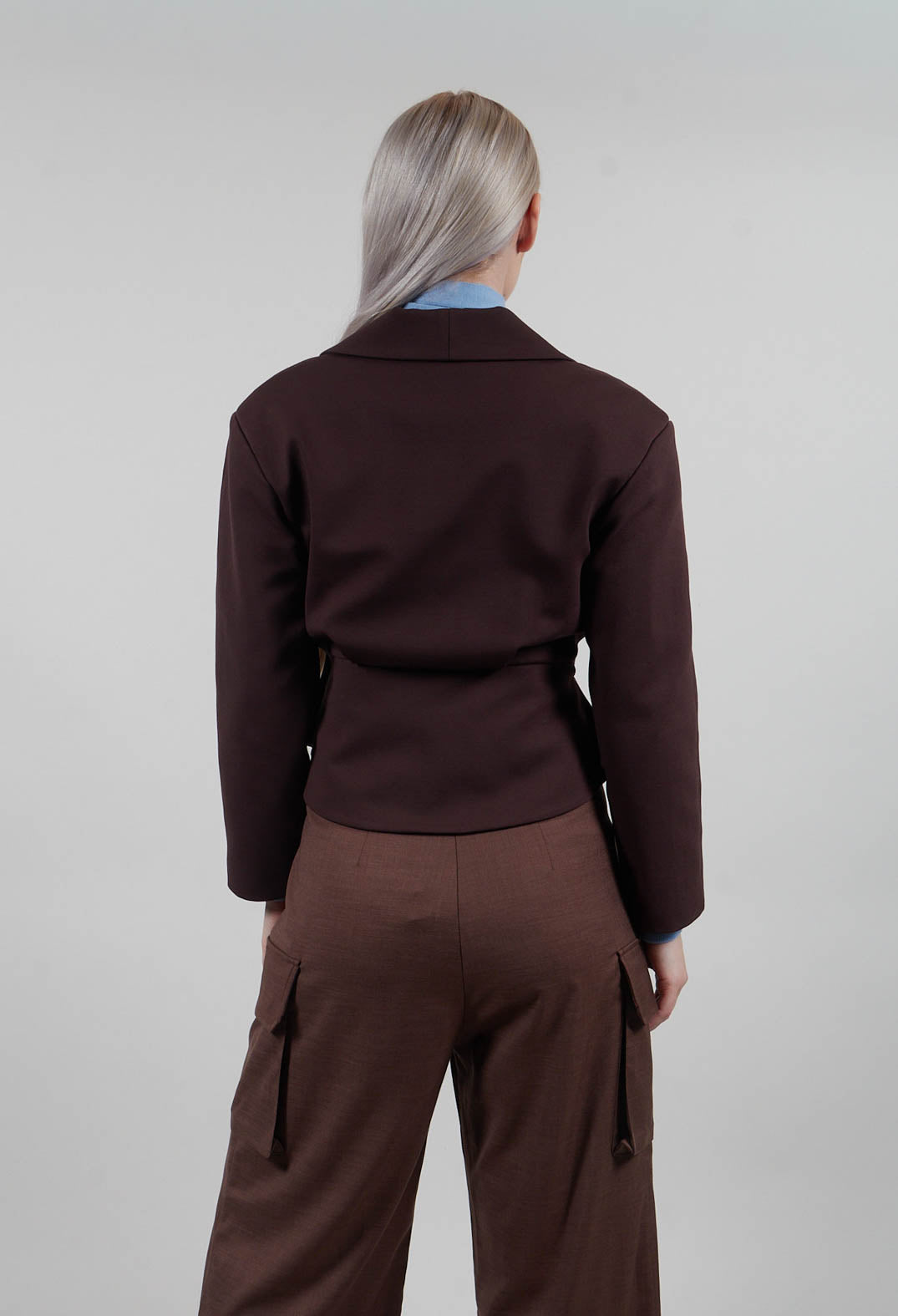 Jacket with Wrap Over Front in Java