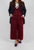 Jersey Wide Leg Trousers in Rumba