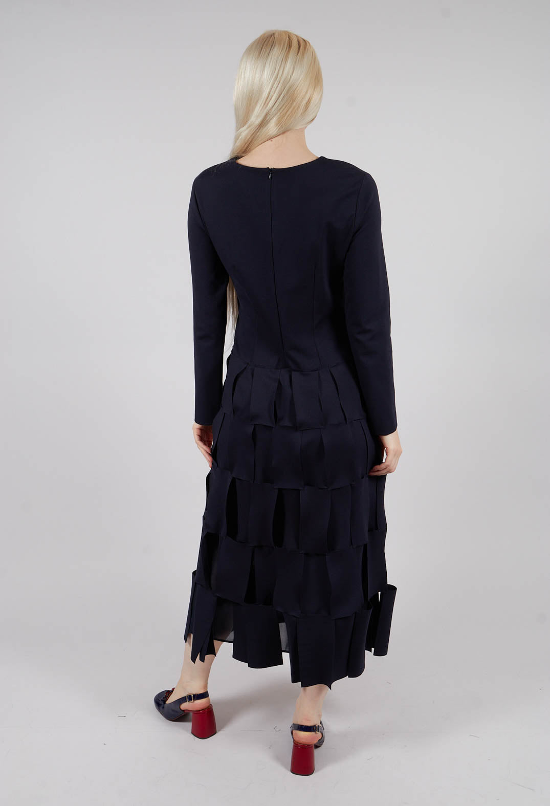 Jersey Dress with Cut Out Feature Hem