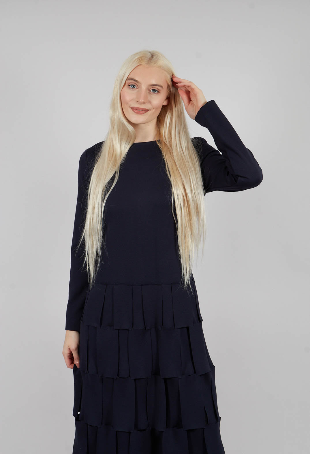 Jersey Dress with Cut Out Feature Hem