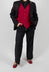 Straight Leg Trousers with Feature Hems in Nero