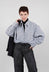 Striped Shirt in Off White and Antacite