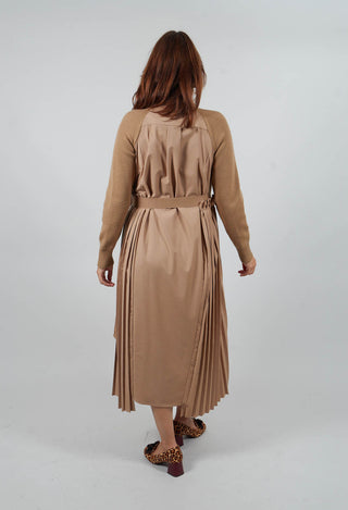 Dual Jumper Shirt Dress in Camel