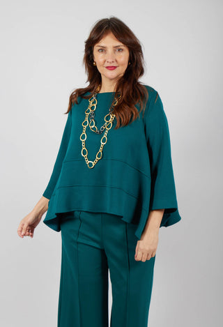 Boat Neck Top in Ottanio