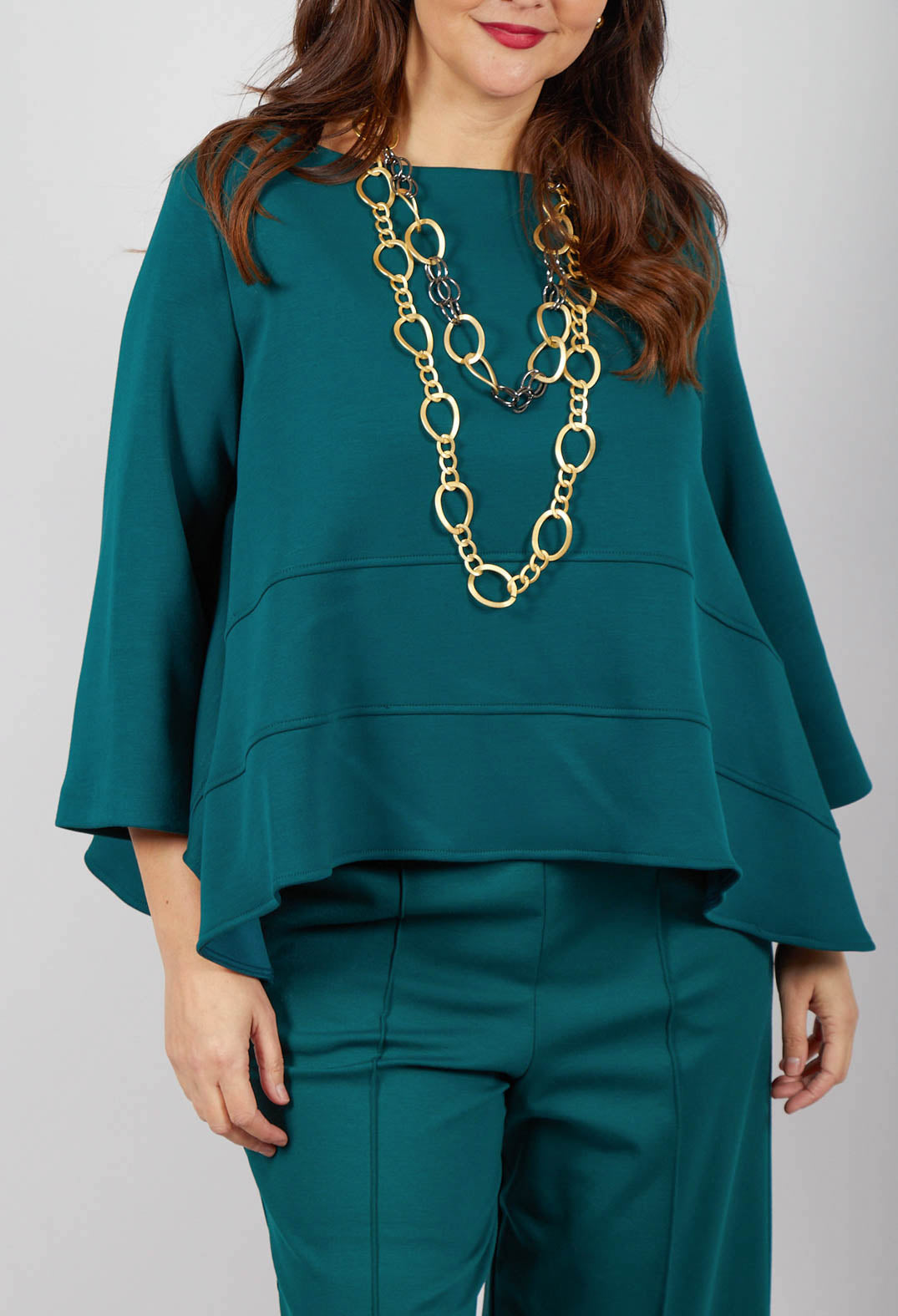 Boat Neck Top in Ottanio