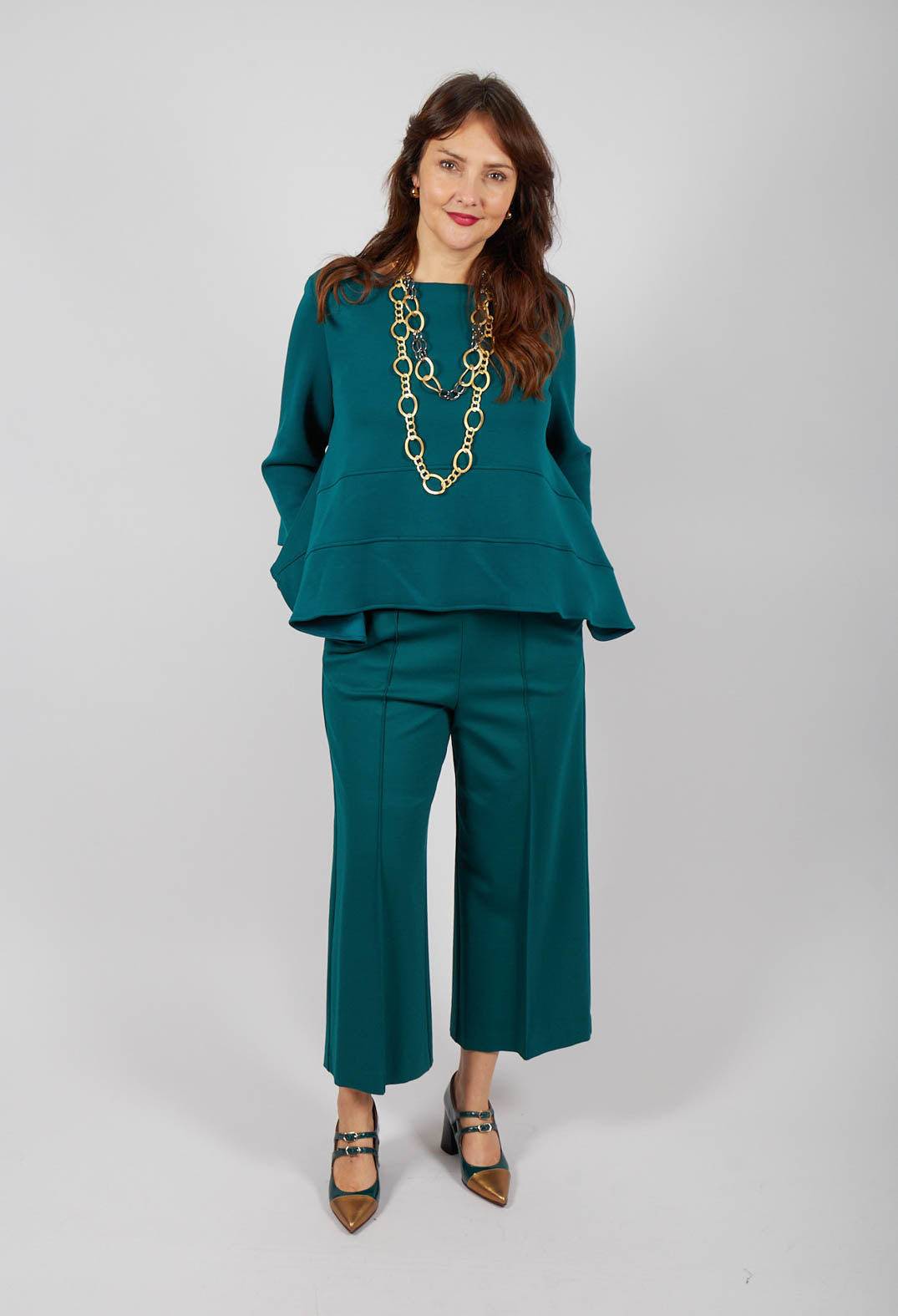 Boat Neck Top in Ottanio