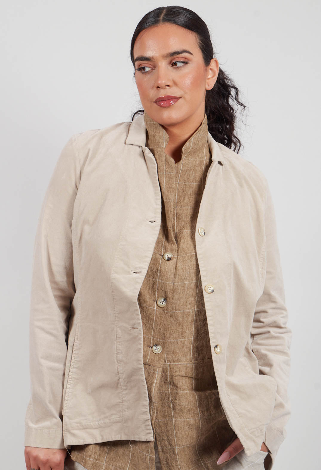 Haring L Jacket in Gesso