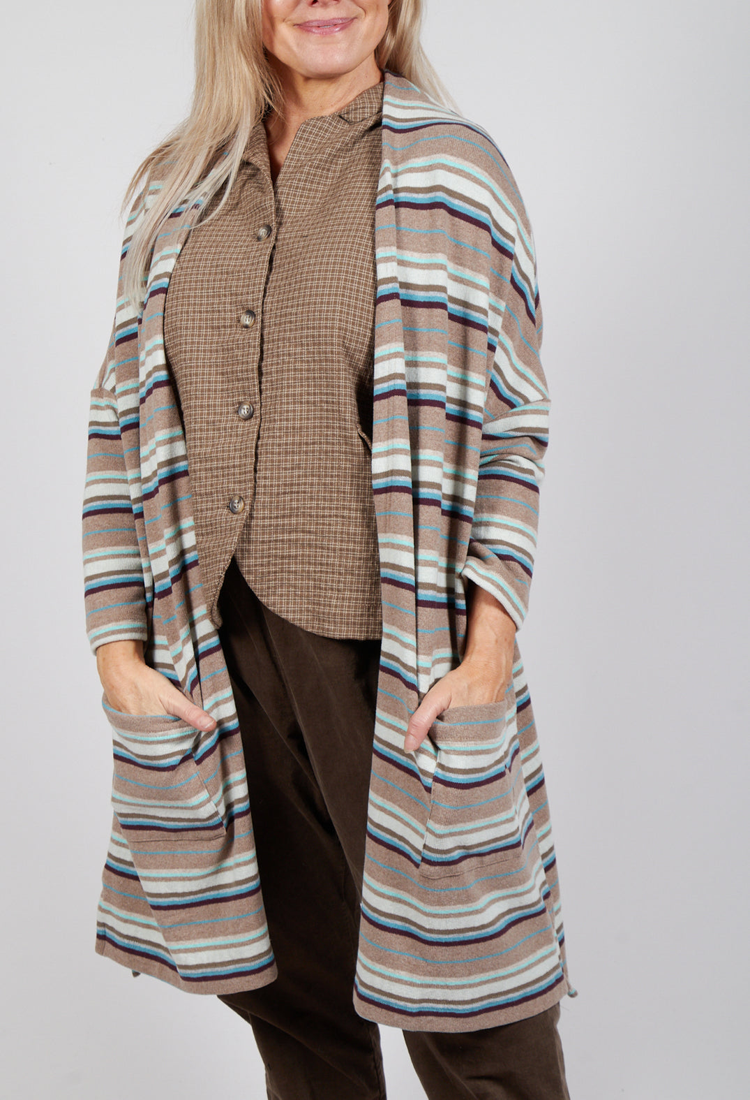 Soufle Jumper in Alpaca Stripe