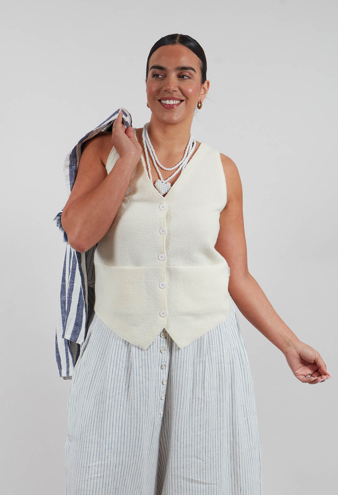 Junai Waistcoat in Undyed