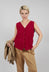 Junai Vest in Scarlet