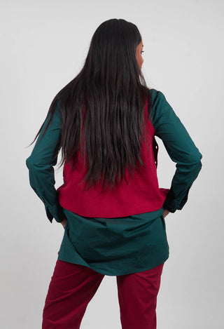 Junai Waistcoat in Scarlet