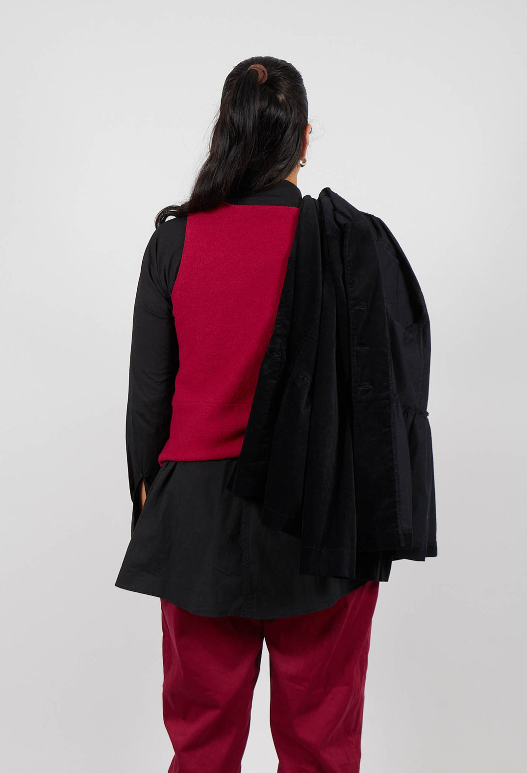 Junai Waistcoat in Scarlet