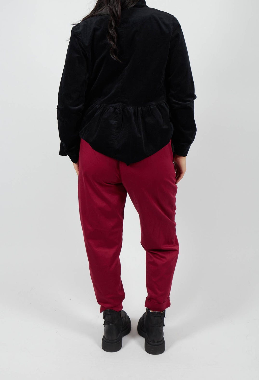 Geisha Long Trousers in Scarlet