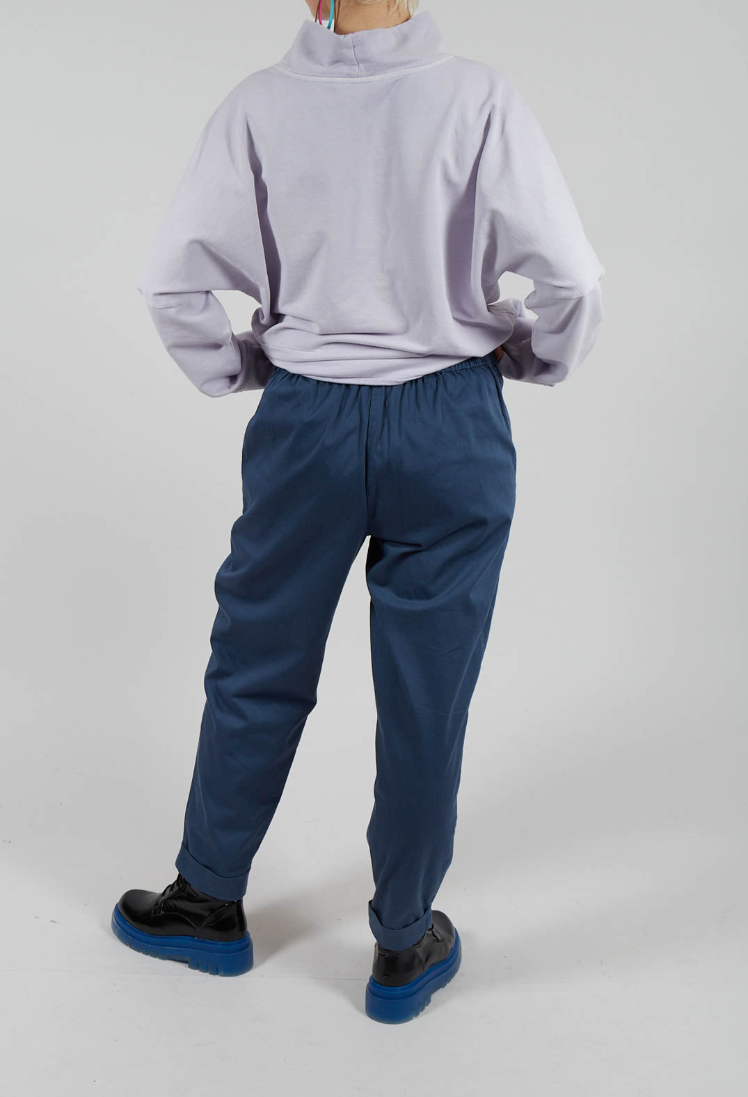 Geisha Long Trousers in Dark Night