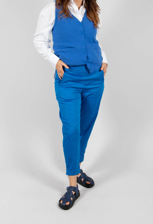 Geisha Long Trousers in Cobalt