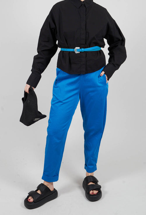 Geisha Long Trousers in Cobalt