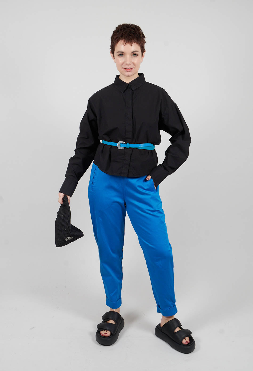 Geisha Long Trousers in Cobalt