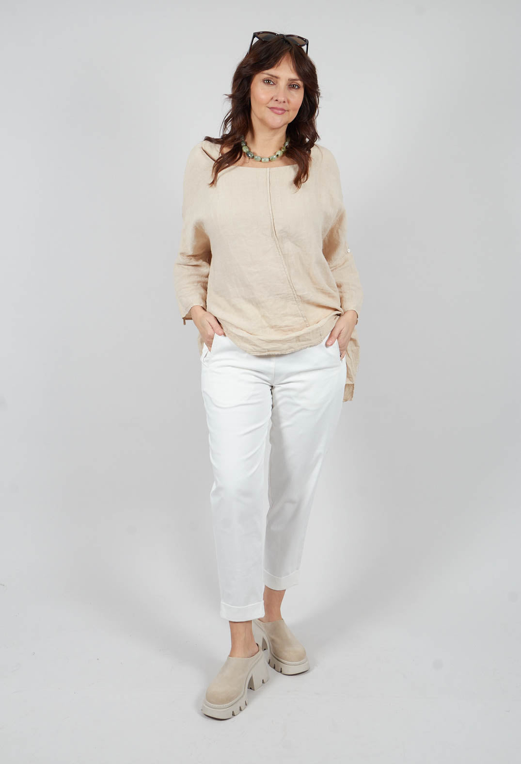 Geisha Long Trousers in  Undyed