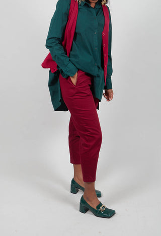 Geishan Trousers in Scarlet