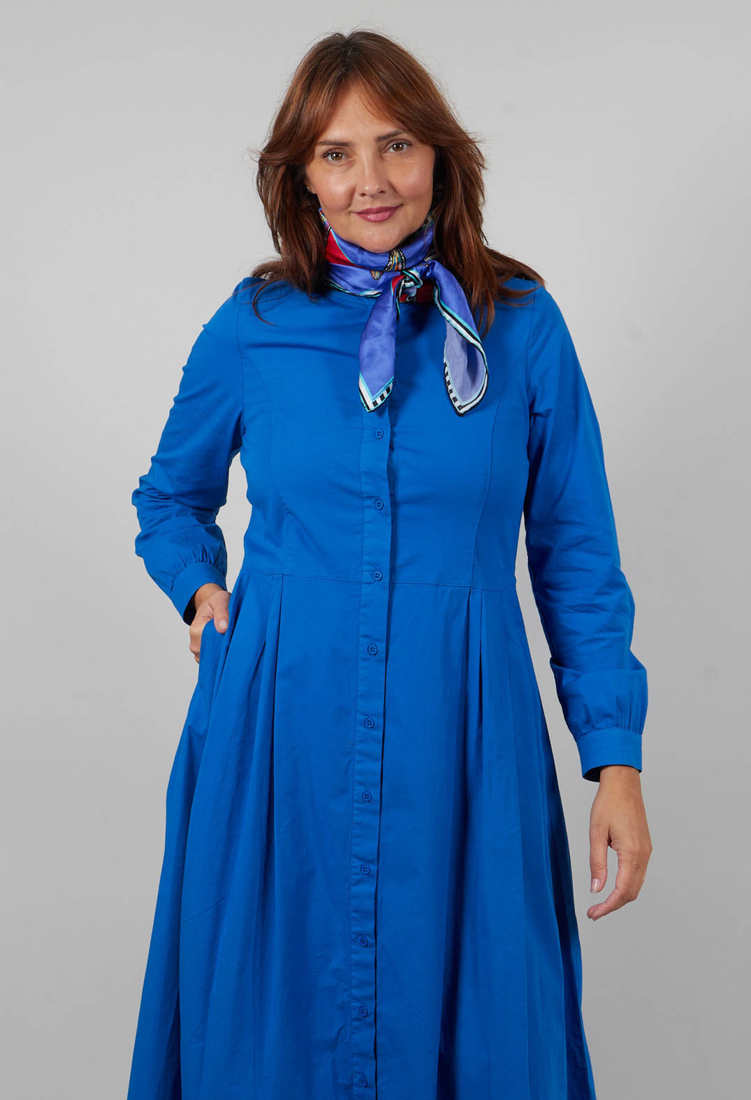 Maleha Dress in Cobalt