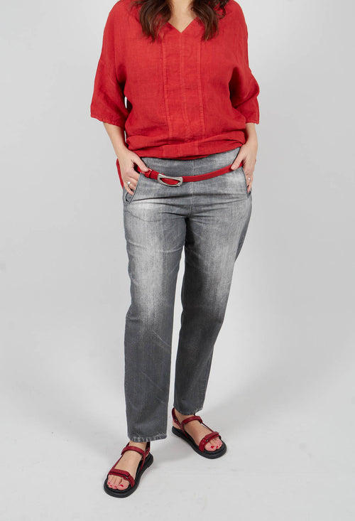 Long Geishan Trousers in Anthra