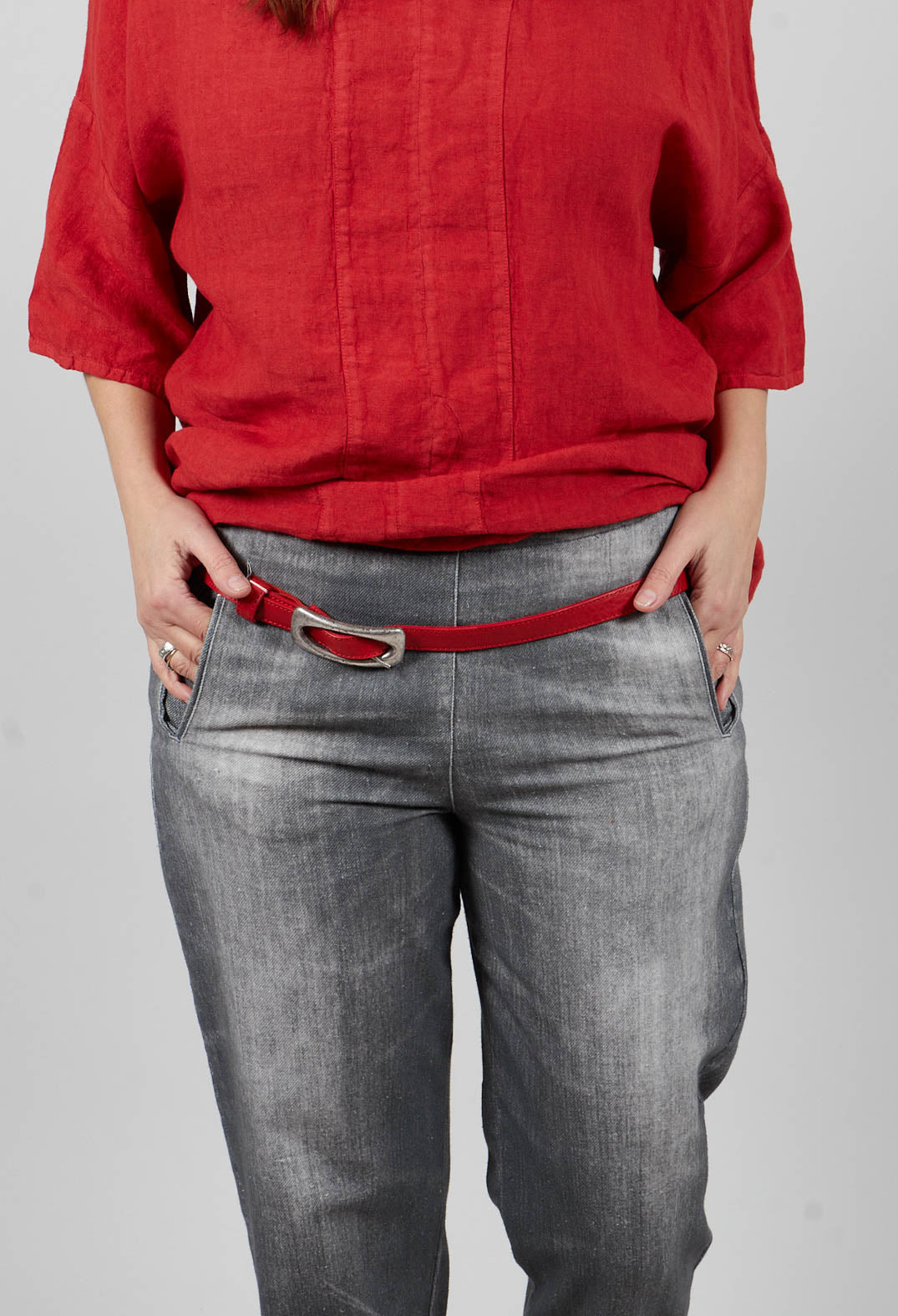 Long Geishan Trousers in Anthra