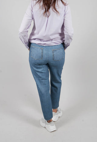 Long Geishan Trousers in Denim