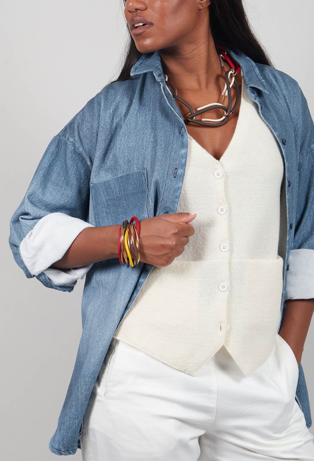 Kabo Blouse in Denim