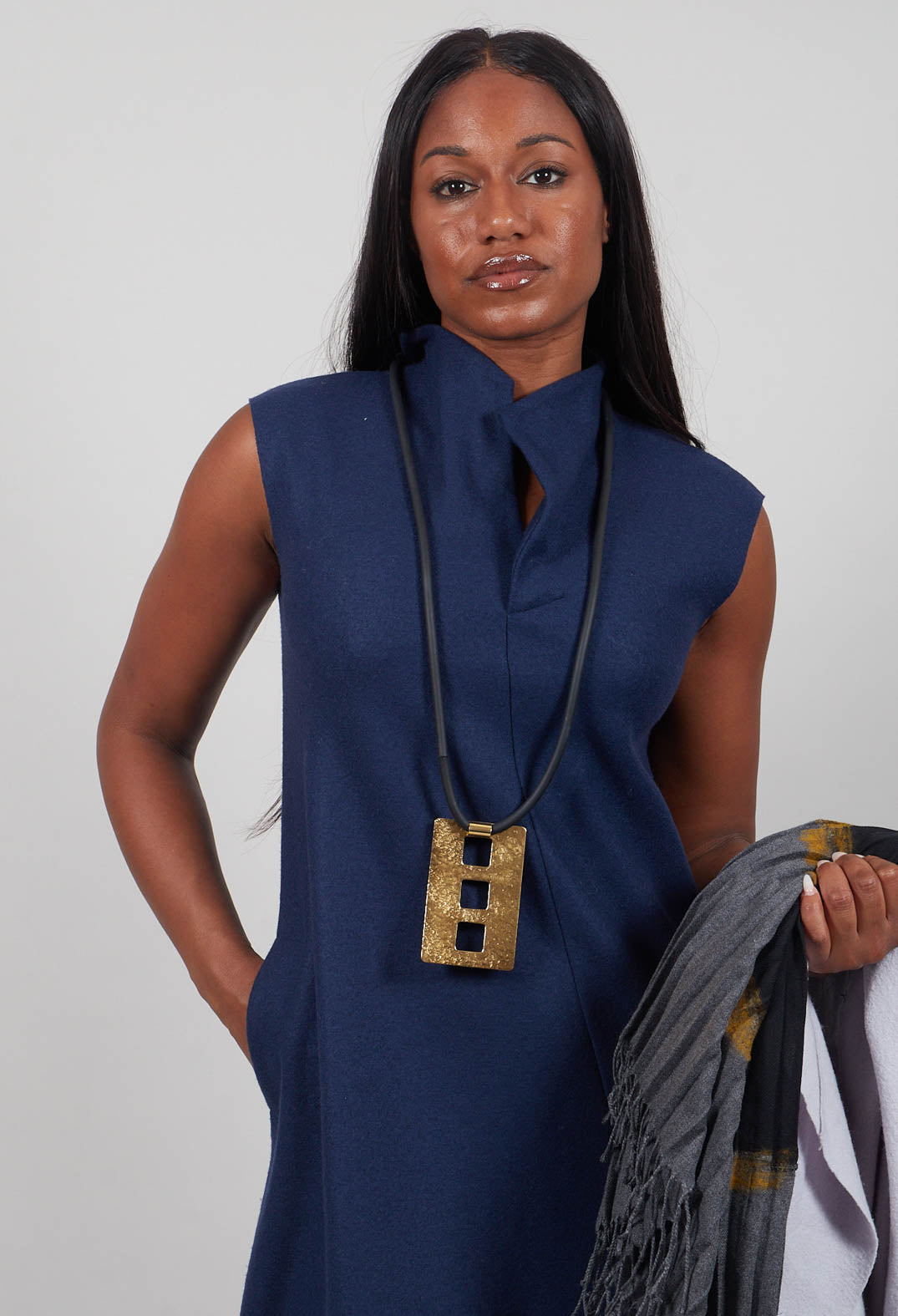 Toya Dress in Dark Night