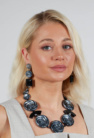 Little Part Pendant Earrings in Tornado