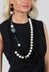 Long Necklace in Deco Black
