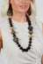 Beaded Boule Necklace in Cosmo