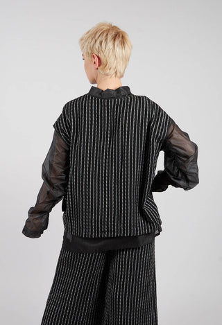 Striped Juci Top in Black