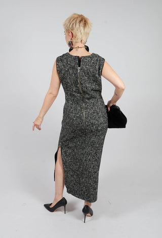 Lonk Dress in Black with White