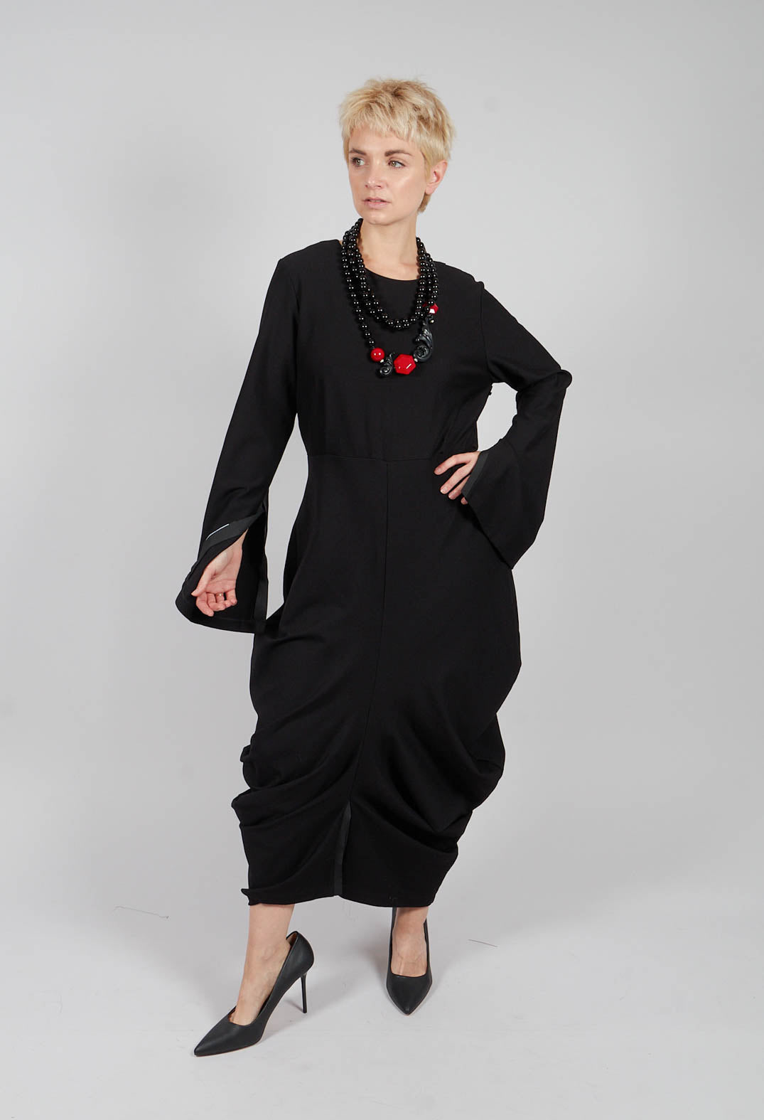 Jersey Vino Dress in Black