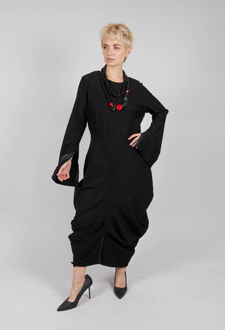 Jersey Vino Dress in Black