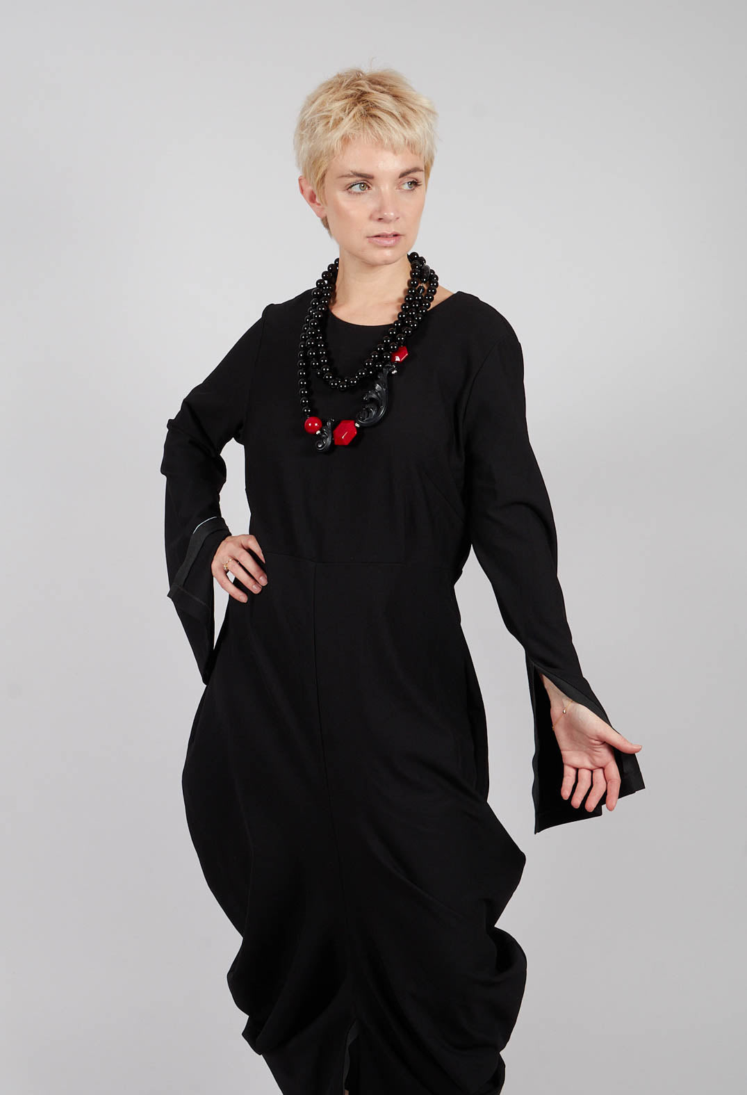 Jersey Vino Dress in Black