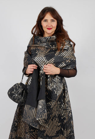 Limb Scarf in Gold-Black