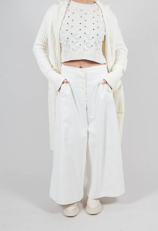 Cotton Trousers in Cream