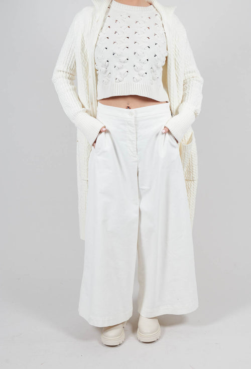 Cotton Trousers in Cream