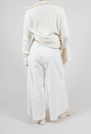Cotton Trousers in Cream