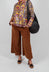 Cotton Trousers in Brown