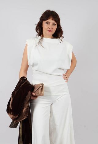 Padded Blouse in Cream