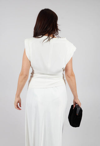 Padded Blouse in Cream